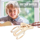 Wood Single Coil Pickup Frame Mounting Rings Pickguard Set for Electric Guitar