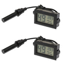 2x Mini Probe Digital LCD Thermometer Hygrometer Humidity Meter Temp Tester, for