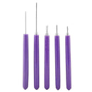5PCS Multifunction Quilling Slotted Tools Paper Pen Long Short Metal Stylus E0N1