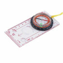 5X(Baseplate Ruler Compass Map Scale Magnifier With Strap Camping Hiking OCB6K3)