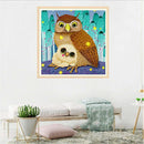 5D DIY Full Drill Diamond Painting Owls Cross Stitch Embroidery Ornaments