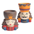 2pcs Creative Walnut Fairy Flowerpot Succulent Containers Desktop Decoration