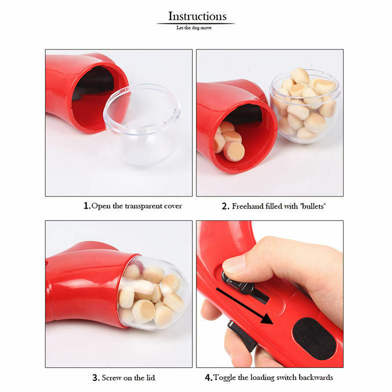 Pet Food Catapult Dog Snacks Feeder Treat Launcher Pets Dogs Food Launcher M1M3