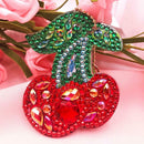 5pcs DIY Fruits Full Drill Special Shaped Diamond Painting Keychains Gifts