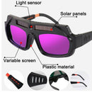 2x Pro Automatic Dimming Welder Glasses Goggles PC Glasses Adjustable Frame