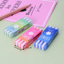 Cute Rubber Colored Stripe Pencil Erasers Star Jelly For Kids School Supplies