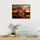 5D DIY Full Round Diamond Painting Tiger Embroidery Canvas Art (L2186)