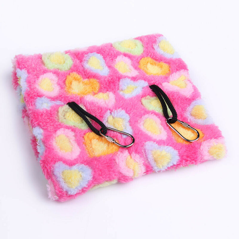 Plush Snuggle Bird Parrot Shed Hammock Hanging Cave Warm Hut Nest Pink