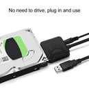 USB3.0 To SATA III Adapter Cable w/ UASP USB Converter For 2.5/3.5inch HDD SSD
