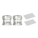 2pcs/set Clear Silicone Jelly Nail Art Stamper & Scraper Plate Stamping Tools