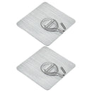 2 pieces multi-purpose self-adhesive hooks, door hooks for bedroom living room