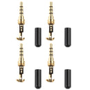 4 x DIY 3.5mm Male Jack Stereo Audio Adapter Converter Headphone Earphone