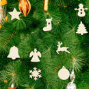 72pcs Christmas Decor Wooden Hanging Ornament Xmas Tree Small Pendant (1)