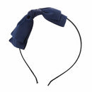 1X Sweet Cute Korea Style Big Bowknot Hair Band Bow Headband(dark blue)