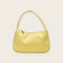 Nylon Casual Women Handbag Tote Female Solid Underarm Shoulder Bag (Yellow)