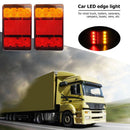 1 Pair Car Truck 8LED Tail Warning Lights Rear Lamps Waterproof Tailight