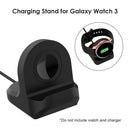 Silicone Charging Dock Station Holder for Galaxy Watch 3 Active 1 2 (Black)
