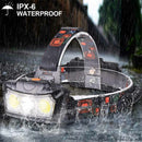 Portable Super Bright LED Head Lamp T6 COB LED Headlight Flashlight 4 Modes