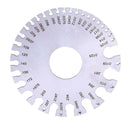 Stainless Steel Round AWG Wire Thickness Ruler Gauge Diameter Measurer Tool A