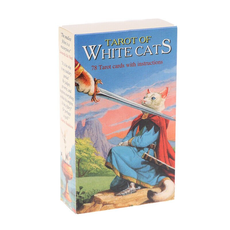 1Box Tarot Of the White Cats Playing Card Tarot Family Party Board Game 78 C Hn
