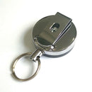 1x Retractable Metal Card Badge Holder Steel Recoil Ring Pull Belt Keychain Nice