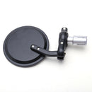 Universal Motorcycle Aluminum Black Handle Bar End Rearview Side Mirrors