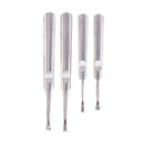 4pcs DIY Hand Stitching U+V Shaped Groover Skiving Edge Beveler Tool KitS Hn