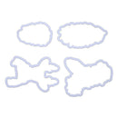 Silicone Rubber Stamp + Cutting Dies Stencil Frame Scrapbook Christmas