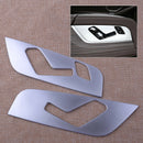 2pcs ABS Rear Seat Adjust button Cover trim fit for BMW 5 Series G38 530li 2018