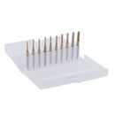 10pcs 1.5mm-3.175mm Carbide End Mill Engraving Bits For CNC Rotary Burrs