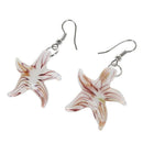 Set Starfish Lampwork Glass Necklace Pendant Earrings HOT R5M9
