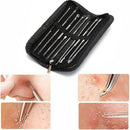 9x Blackhead Remover Tool Kit Spot Acne Pimple Comedone Extractor Popper Come JR