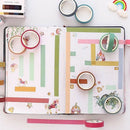 5pcs/set Rainbow Scrapbooking Paper Decor Stationery Office Supplies Sticke_
