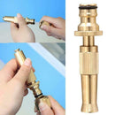 3"/4" High Pressure Hose Spray Gun Brass Head Garden Water Nozzle Sprayer YM