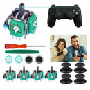 14 in 1 Analog Thumb Joystick Kits Replacement Parts w/ Tool for PS4 Controller
