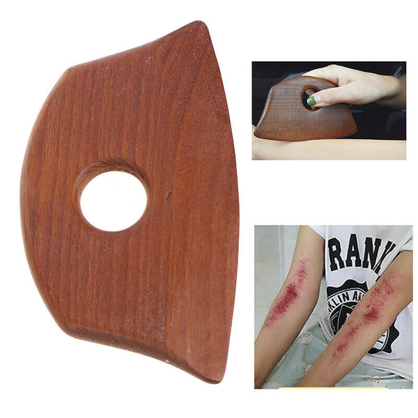 Wooden Guasha Massage Scraper Pressure Massager Facial Body Care Massage Too_kz