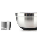 Stainless Steel Mixing Bowl with Non-Slip Silicone Base Kitchenware-23.5Cm