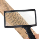 5X Glass Lens Magnifying Glass Reading Pocket Jewelry Identify Rectangular Shape