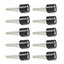 10Pcs 1/2" Drum Rubber Mandrels 3mm Shank for Sanding Sander Fit Rotary