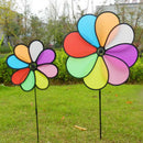 Colorful Rainbow Dazy Flower Spinner Wind Windmill Garden Yard Outdoor DecME