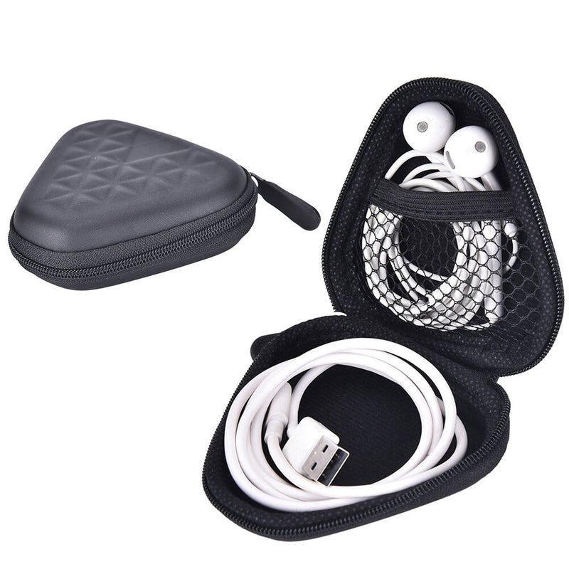 New Unisex Women Triangle Headset Men Gift Zipper Coin Purse Key Wallet Pouch %ã€Š