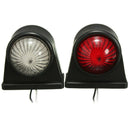 2Pcs 12V Rubber Outline Truck Trailer Lorry Caravan Side Marker Led Light C