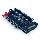 4Pin Cooling Fans Hub Splitter Cable 12V PWM LED Sata Power Suppply Adaptern Hn