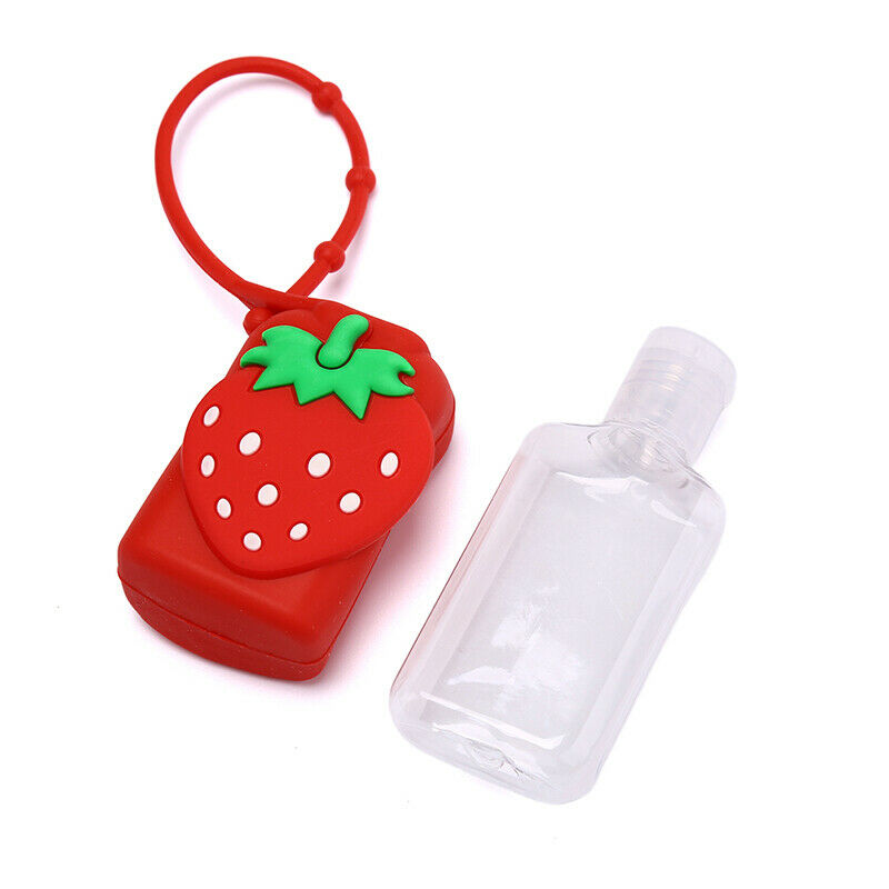 30ML Portable Fruits Silicone Empty Bottle Travel Liquid Refillable with Hol Nw