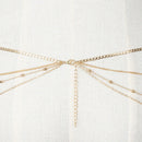 Women Belly Body Chains Bohemian Multilayers GoldColor WaistChain Body JewelryBX