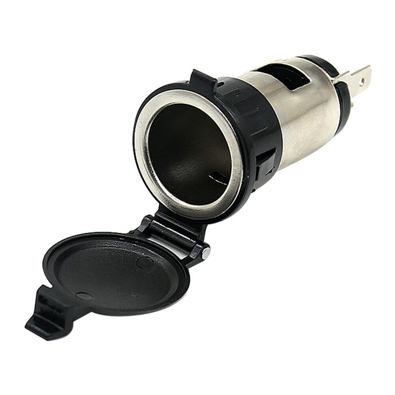Metal Cigarette Lighter Socket 12V Power Outlet for Car Boat Motorcycle ATV