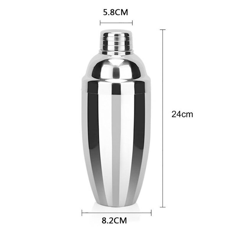 5Pcs 750ML Stainless Steel Cocktail Jigger Mixer Bar Bartender Kit Newest Useful