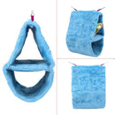 Oversized Double-Layer Bird Hammock, Parrot, Small Pet Hammock,Warm in WinteT3C5