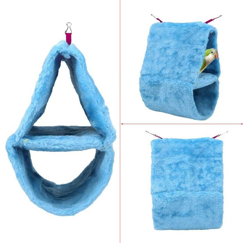 Oversized Double-Layer Bird Hammock, Parrot, Small Pet Hammock,Warm in WinteT3C5