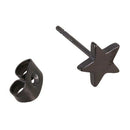 5 Pairs Stainless Steel Star Stud Earrings for Men and Women,3 mm to 7 mm J4X4